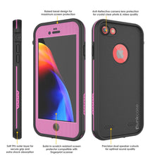 Charger l&#39;image dans la galerie, iPhone 7 Waterproof Case, Punkcase SpikeStar Pink Series | Thin Fit 6.6ft Underwater IP68 (Color in image: light blue)
