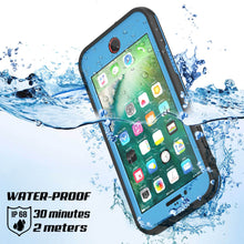 Charger l&#39;image dans la galerie, iPhone 7 Waterproof Case, Punkcase SpikeStar Light-Blue Series | Thin Fit 6.6ft Underwater IP68 (Color in image: black)
