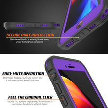 Charger l&#39;image dans la galerie, iPhone 7 Waterproof Case, Punkcase SpikeStar Purple Series | Thin Fit 6.6ft Underwater IP68 (Color in image: white)
