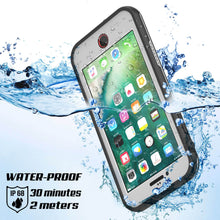 Charger l&#39;image dans la galerie, iPhone 7 Waterproof Case, Punkcase SpikeStar White Series | Thin Fit 6.6ft Underwater IP68 (Color in image: black)
