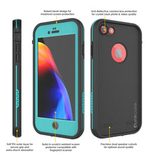 Charger l&#39;image dans la galerie, iPhone 7 Waterproof Case, Punkcase SpikeStar Teal Series | Thin Fit 6.6ft Underwater IP68 (Color in image: light blue)
