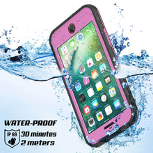 Charger l&#39;image dans la galerie, iPhone 8+ Plus Waterproof Case, Punkcase SpikeStar Pink Series | Thin Fit 6.6ft Underwater IP68 (Color in image: black)
