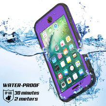 Charger l&#39;image dans la galerie, iPhone 8+ Plus Waterproof Case, Punkcase SpikeStar Purple Series | Thin Fit 6.6ft Underwater IP68 (Color in image: black)
