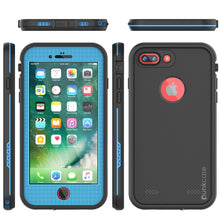 Charger l&#39;image dans la galerie, iPhone 8+ Plus Waterproof Case, Punkcase SpikeStar Light-Blue Series | Thin Fit 6.6ft Underwater IP68 (Color in image: teal)
