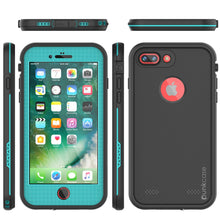 Charger l&#39;image dans la galerie, iPhone 8+ Plus Waterproof Case, Punkcase SpikeStar Teal Series | Thin Fit 6.6ft Underwater IP68 (Color in image: red)
