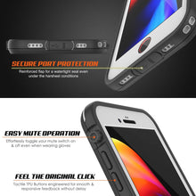 Charger l&#39;image dans la galerie, iPhone 8+ Plus Waterproof Case, Punkcase SpikeStar White Series | Thin Fit 6.6ft Underwater IP68 (Color in image: red)
