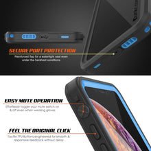 Load image into Gallery viewer, iPhone XR Waterproof Case, Punkcase [Extreme Series] Armor Cover W/ Built In Screen Protector [Light Blue] (Color in image: White)
