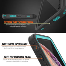 Load image into Gallery viewer, iPhone XR Waterproof Case, Punkcase [Extreme Series] Armor Cover W/ Built In Screen Protector [Teal] (Color in image: Light Blue)
