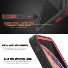 Load image into Gallery viewer, iPhone XR Waterproof Case, Punkcase [Extreme Series] Armor Cover W/ Built In Screen Protector [Red] (Color in image: Pink)
