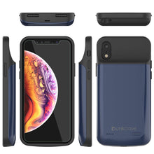 Load image into Gallery viewer, iPhone 11 Pro Battery Case, PunkJuice 5000mAH Fast Charging Power Bank W/ Screen Protector | [Blue] 
