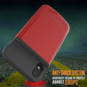 iPhone 11 Pro Battery Case, PunkJuice 5000mAH Fast Charging Power Bank W/ Screen Protector | [Red] (Color in image: blue)