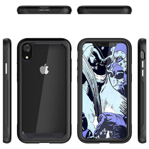iPhone Xr Case, Ghostek Atomic Slim 2 Series  for iPhone Xr Rugged Heavy Duty Case|BLACK (Color in image: Red)