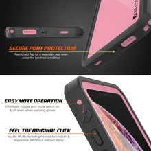 Charger l&#39;image dans la galerie, iPhone XR Waterproof IP68 Case, Punkcase [Pink] [StudStar Series] [Slim Fit] [Dirtproof] (Color in image: red)
