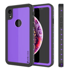 Charger l&#39;image dans la galerie, iPhone XR Waterproof IP68 Case, Punkcase [Purple] [StudStar Series] [Slim Fit] [Dirtproof] (Color in image: purple)
