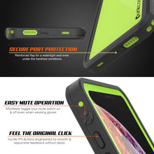 Charger l&#39;image dans la galerie, iPhone XR Waterproof IP68 Case, Punkcase [Light green] [StudStar Series] [Slim Fit] [Dirtproof] (Color in image: Clear.)
