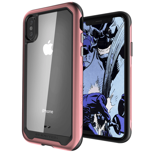 iPhone Xs Max Case, Ghostek Atomic Slim 2 Series  for iPhone Xs Max Rugged Heavy Duty Case|PINK (Color in image: Pink)