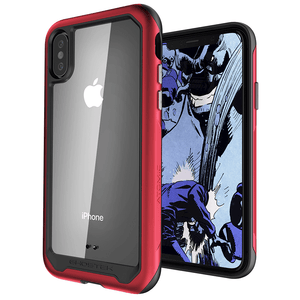 iPhone Xs Case, Ghostek Atomic Slim 2 Series  for iPhone Xs Rugged Heavy Duty Case|RED (Color in image: Red)