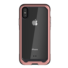Charger l&#39;image dans la galerie, iPhone Xs Case, Ghostek Atomic Slim 2 Series  for iPhone Xs Rugged Heavy Duty Case|PINK (Color in image: Gold)
