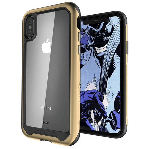 iPhone Xs Max Case, Ghostek Atomic Slim 2 Series  for iPhone Xs Max Rugged Heavy Duty Case|GOLD (Color in image: Gold)