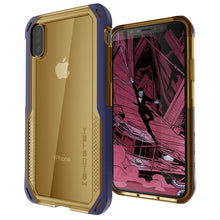 Charger l&#39;image dans la galerie, iPhone Xs Case, Ghostek Cloak 4 Series  for iPhone Xs / iPhone Pro Case | BLUE-GOLD (Color in image: Blue-Gold)
