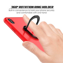 Charger l&#39;image dans la galerie, iPhone XS Case, Punkcase Magnetix Protective TPU Cover W/ Kickstand, Tempered Glass Screen Protector [Red] (Color in image: pink)
