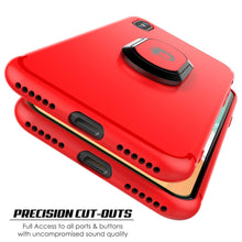 Charger l&#39;image dans la galerie, iPhone XS Case, Punkcase Magnetix Protective TPU Cover W/ Kickstand, Tempered Glass Screen Protector [Red] 
