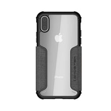 Charger l&#39;image dans la galerie, iPhone Xs Case, Ghostek Exec 3 Series for iPhone Xs / iPhone Pro Protective Wallet Case [Gray] (Color in image: Black)
