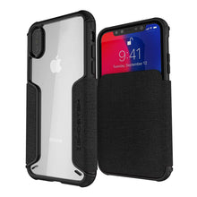 Charger l&#39;image dans la galerie, iPhone Xs Case, Ghostek Exec 3 Series for iPhone Xs / iPhone Pro Protective Wallet Case [BLACK] (Color in image: Black)
