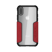Charger l&#39;image dans la galerie, iPhone Xs Case, Ghostek Exec 3 Series for iPhone Xs / iPhone Pro Protective Wallet Case [RED] (Color in image: Gray)

