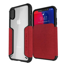 Charger l&#39;image dans la galerie, iPhone Xs Max Case, Ghostek Exec 3 Series for iPhone Xs Max / iPhone Pro Protective Wallet Case [RED] (Color in image: Red)
