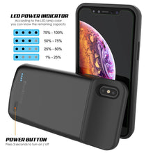 Load image into Gallery viewer, iphone XS Max Battery Case, PunkJuice 5000mAH Fast Charging Power Bank W/ Screen Protector | [Black] (Color in image: gold)
