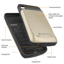 Load image into Gallery viewer, iphone XS Max Battery Case, PunkJuice 5000mAH Fast Charging Power Bank W/ Screen Protector | [Gold] (Color in image: rose-gold)
