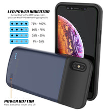 Load image into Gallery viewer, iphone XS Max Battery Case, PunkJuice 5000mAH Fast Charging Power Bank W/ Screen Protector | [Blue] (Color in image: gold)
