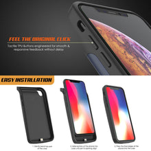 Load image into Gallery viewer, iphone XS Max Battery Case, PunkJuice 5000mAH Fast Charging Power Bank W/ Screen Protector | [Blue] (Color in image: red)
