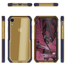 Load image into Gallery viewer, iPhone Xr Case, Ghostek Cloak 4 Series  for iPhone Xr / iPhone Pro Case | BLUE-GOLD 
