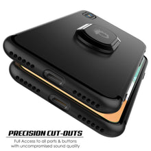 Charger l&#39;image dans la galerie, iPhone XS Max Case, Punkcase Magnetix Protective TPU Cover W/ Kickstand, Tempered Glass Screen Protector [Black] 
