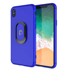 Charger l&#39;image dans la galerie, iPhone XS Max Case, Punkcase Magnetix Protective TPU Cover W/ Kickstand, Tempered Glass Screen Protector [Blue] (Color in image: blue)
