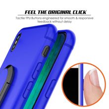 Charger l&#39;image dans la galerie, iPhone XS Max Case, Punkcase Magnetix Protective TPU Cover W/ Kickstand, Tempered Glass Screen Protector [Blue] (Color in image: black)
