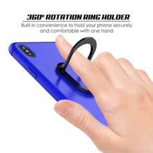 Charger l&#39;image dans la galerie, iPhone XS Max Case, Punkcase Magnetix Protective TPU Cover W/ Kickstand, Tempered Glass Screen Protector [Blue] (Color in image: pink)
