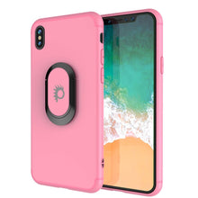 Charger l&#39;image dans la galerie, iPhone XS Max Case, Punkcase Magnetix Protective TPU Cover W/ Kickstand, Tempered Glass Screen Protector [Pink] (Color in image: pink)
