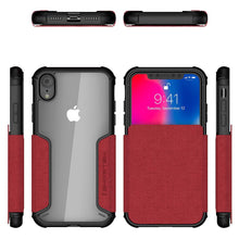 Charger l&#39;image dans la galerie, iPhone Xr Case, Ghostek Exec 3 Series for iPhone Xr / iPhone Pro Protective Wallet Case [RED] (Color in image: Gray)
