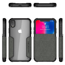 Load image into Gallery viewer, iPhone Xr Case, Ghostek Exec 3 Series for iPhone Xr / iPhone Pro Protective Wallet Case [GRAY] (Color in image: Red)
