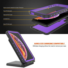 Charger l&#39;image dans la galerie, iPhone XS Max Waterproof IP68 Case, Punkcase [Purple] [StudStar Series] [Slim Fit] [Dirtproof] (Color in image: teal)

