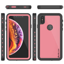 Charger l&#39;image dans la galerie, iPhone XS Max Waterproof IP68 Case, Punkcase [Pink] [StudStar Series] [Slim Fit] [Dirtproof] (Color in image: light blue)
