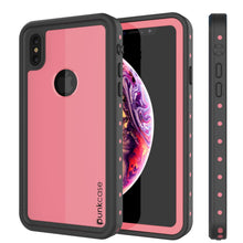Charger l&#39;image dans la galerie, iPhone XS Max Waterproof IP68 Case, Punkcase [Pink] [StudStar Series] [Slim Fit] [Dirtproof] (Color in image: pink)
