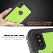 Charger l&#39;image dans la galerie, iPhone XS Max Waterproof IP68 Case, Punkcase [Light green] [StudStar Series] [Slim Fit] [Dirtproof] (Color in image: Clear.)
