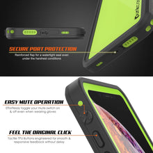 Charger l&#39;image dans la galerie, iPhone XS Max Waterproof IP68 Case, Punkcase [Light green] [StudStar Series] [Slim Fit] [Dirtproof] (Color in image: white)
