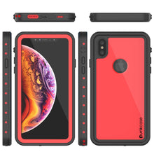 Charger l&#39;image dans la galerie, iPhone XS Max Waterproof IP68 Case, Punkcase [Red] [StudStar Series] [Slim Fit] [Dirtproof] (Color in image: light blue)
