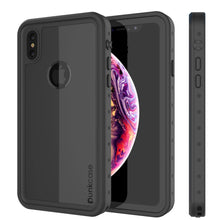 Charger l&#39;image dans la galerie, iPhone XS Max Waterproof IP68 Case, Punkcase [Black] [StudStar Series] [Slim Fit] [Dirtproof] (Color in image: black)
