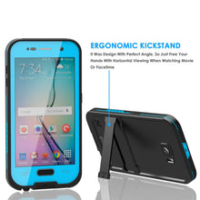 Load image into Gallery viewer, Galaxy S6 Waterproof Case, Punkcase SpikeStar Light Blue Water/Shock/Dirt Proof | Lifetime Warranty (Color in image: teal)
